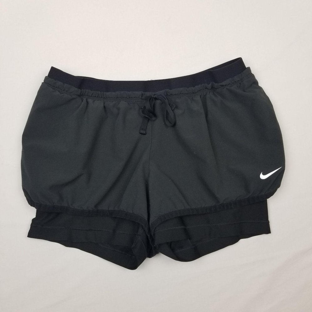 Nike Dri-Fit Black Lined 2in1 Athletic Shorts